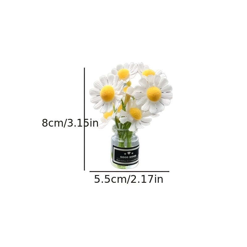 Charming Mini Resin Daisy Vase