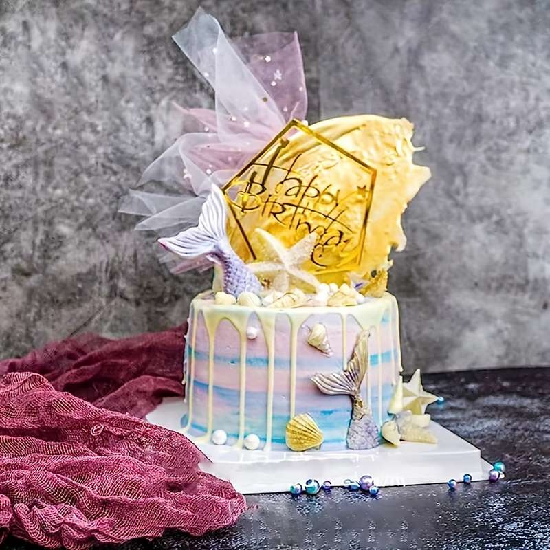 5pcs Large Birthday Cake Decoration Supplies