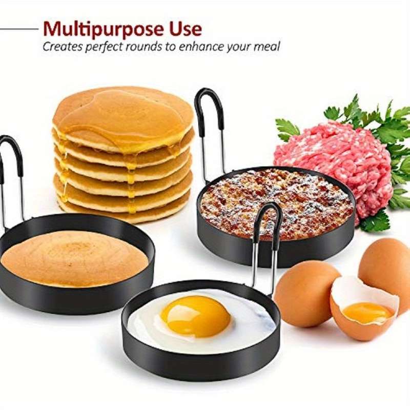 Stainless Steel Egg Cooking Rings Set