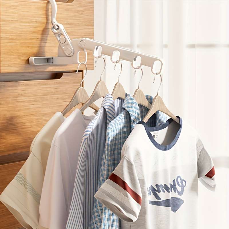 1pc Wall-Mounted Folding Drying Rack
