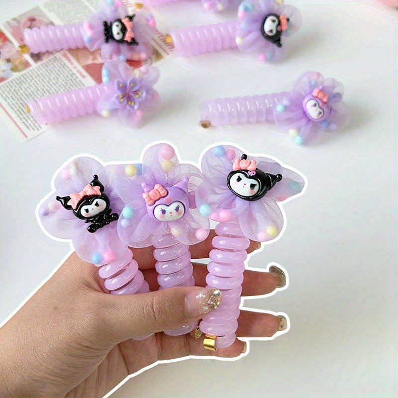 Cute Cartoon Spiral Hair Ties