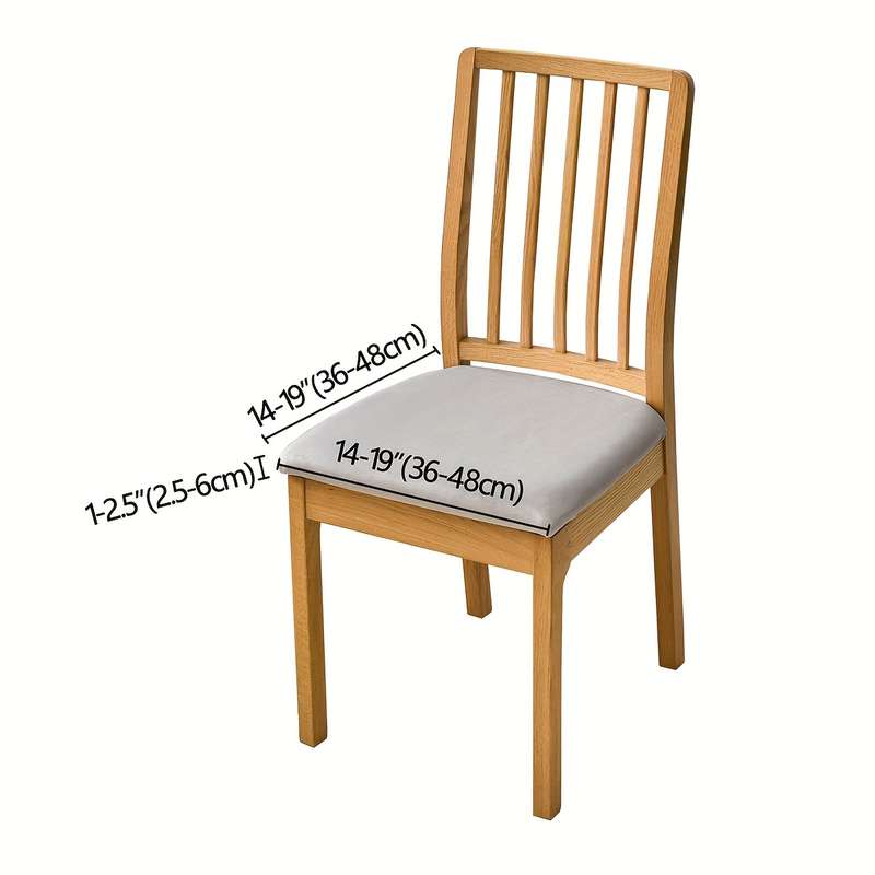 Set Of 4 Waterproof Elastic Milk Fiber Fabric Stool Covers