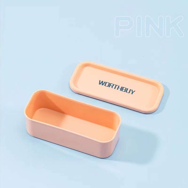 1pc Classic Style Rectangular Plastic Jewelry Box