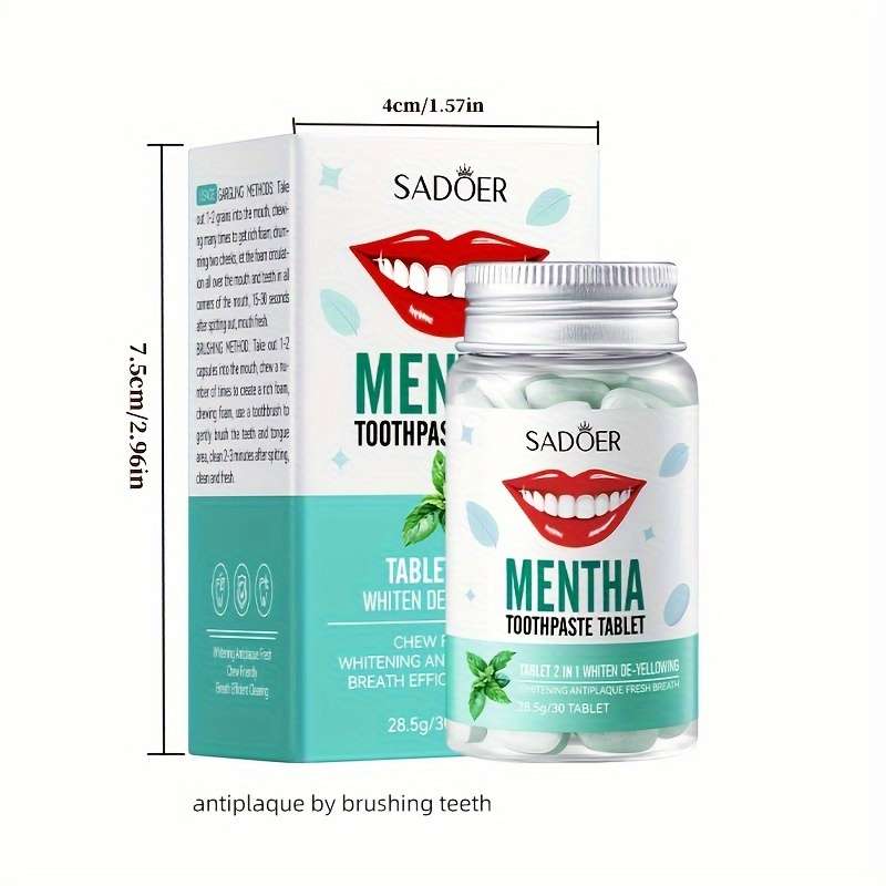 SADÖR MENTHA Toothpaste Tablets
