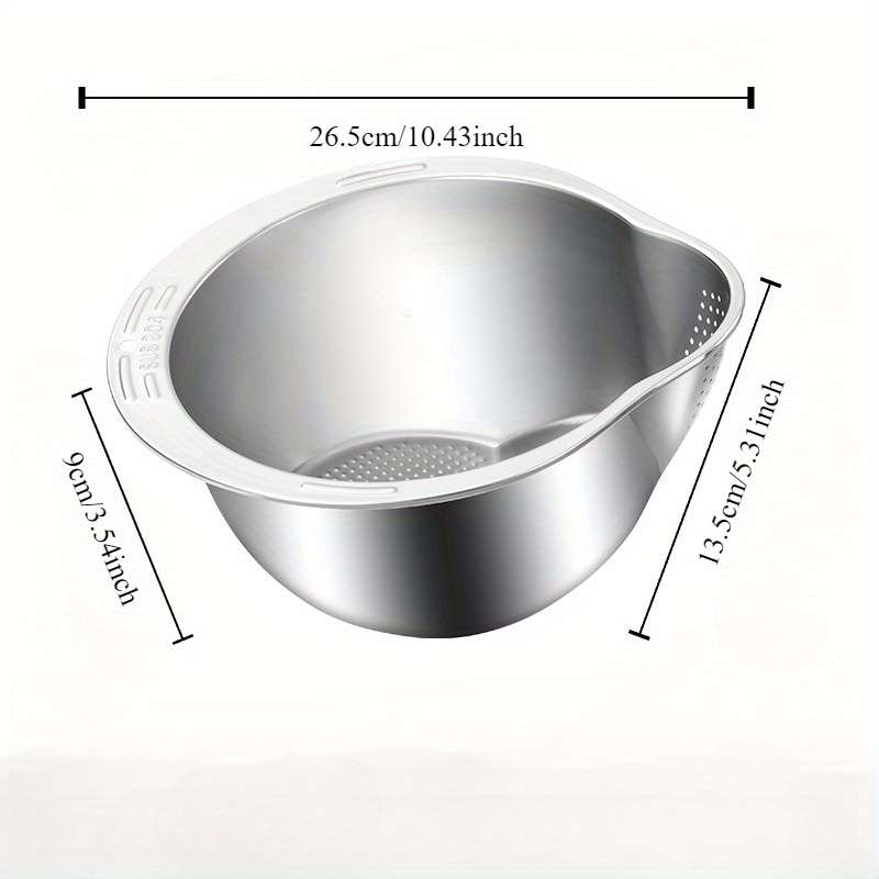 1pc Premium 304 Stainless Steel Colander
