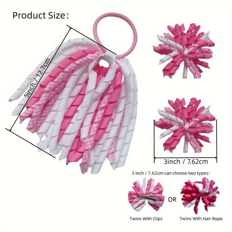 Twist Ribbon Decorative Hair Loops Elastic Ponytail Holder Hair