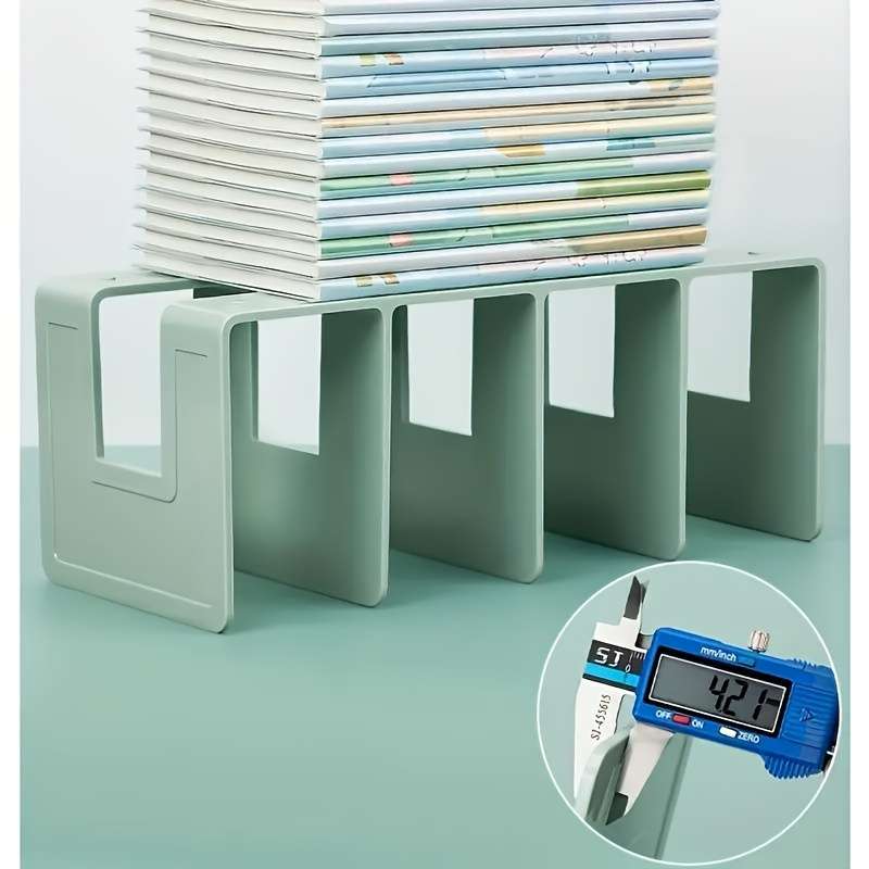 Green Plastic Bookshelf with DIY Panda Design