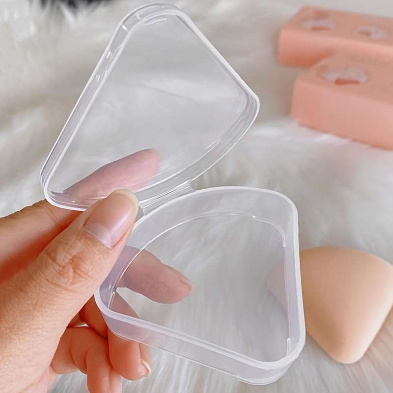 1pc Transparent Triangle Empty Storage Box