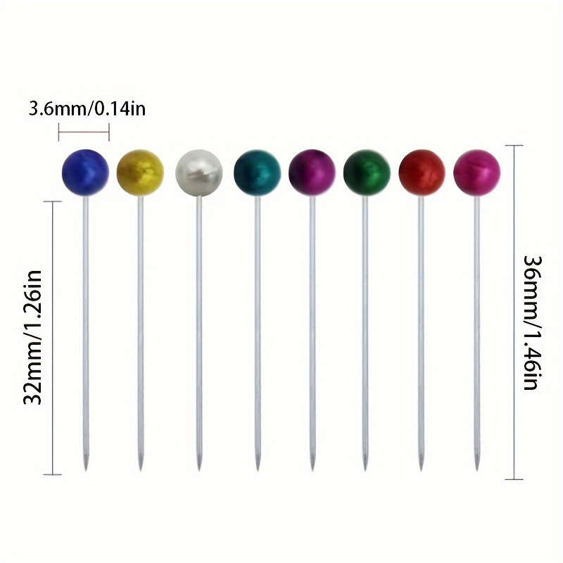 100pcs Pearlized Head Pins