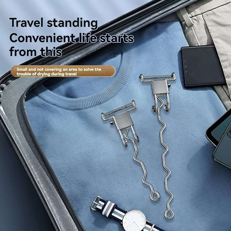 Stainless Steel Coat Hanger with Detachable Hooks