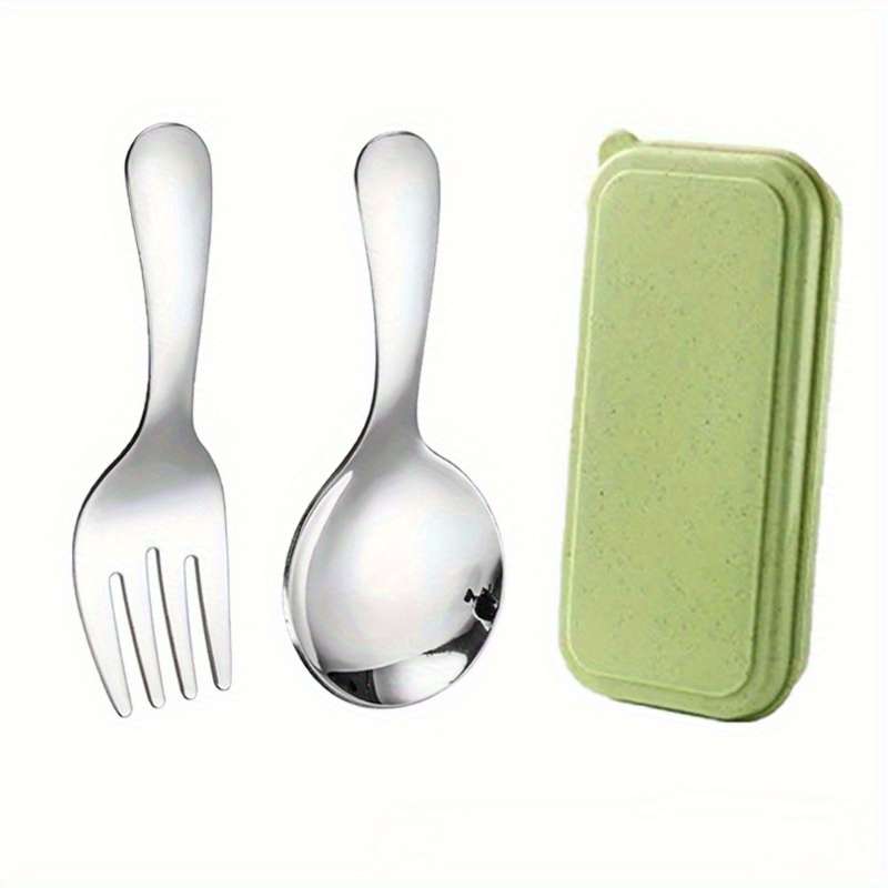 Polished Stainless Steel Camping Cutlery Set