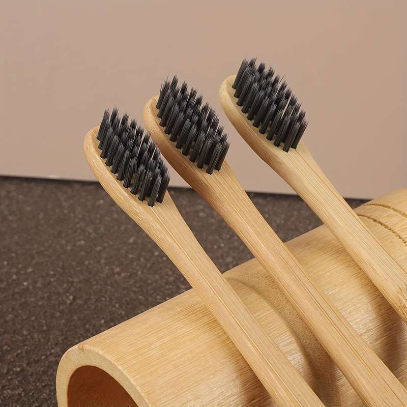 6pcs Bamboo Toothbrush