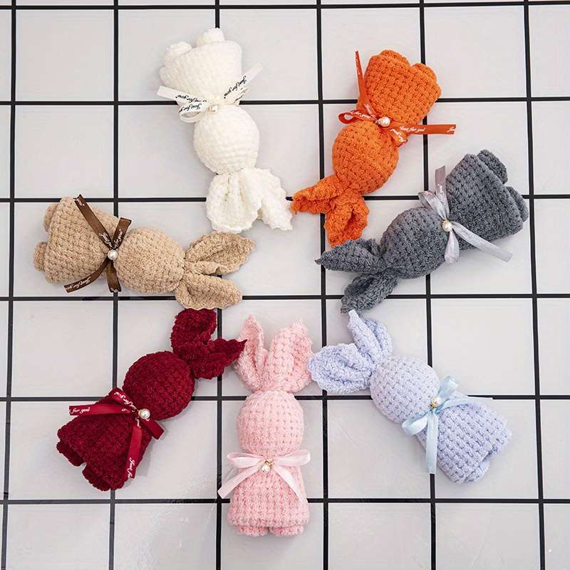 Plush Towel With Bunny Design