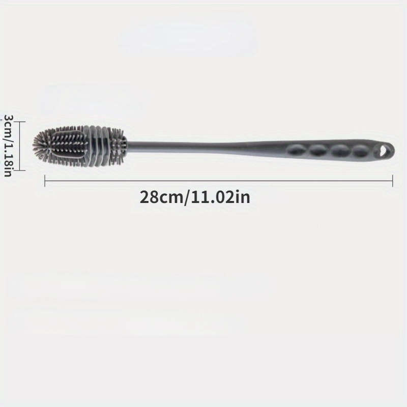 1pc FlexiClean Silicone Long Handle Bottle Brush