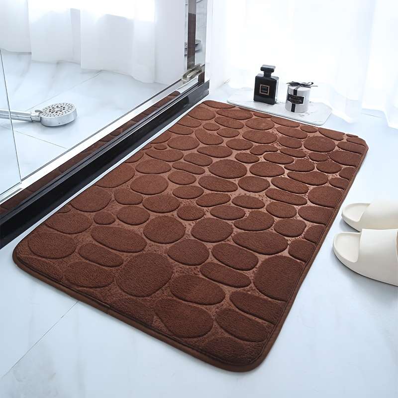 Cotton Pebble Embossed Anti-Slip Bath Mat