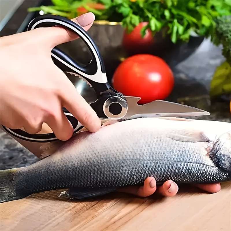 Heavy-Duty Stainless Steel Kitchen Scissors