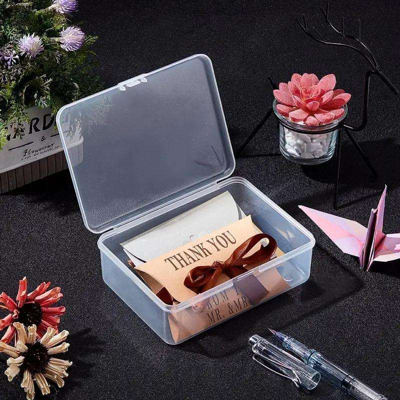 1pc Multi-Purpose Clear Storage Box With Lid