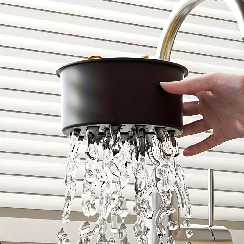 1pc Black Swan Stainless Steel Sink Strainer Basket