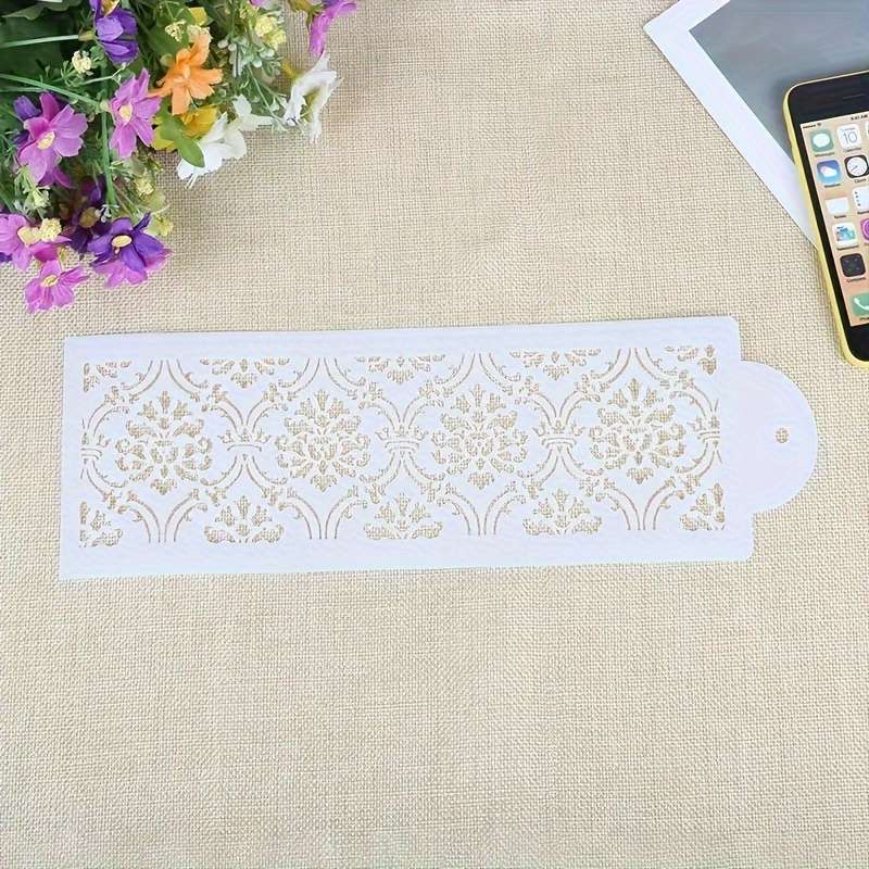 1pc Elegant Lace Flower Cake Border Spray Mold