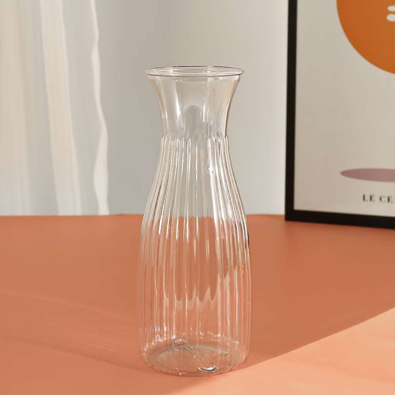 Vintage-Inspired Striped Plastic Flower Vase