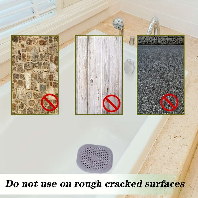 2 Silicone Drain Protector with Suction Cup