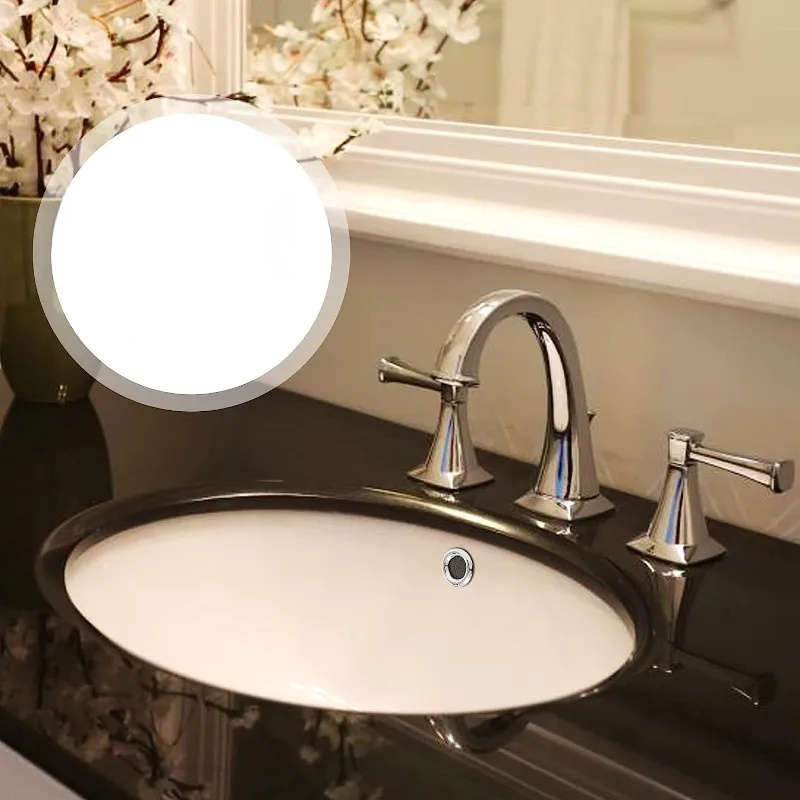 4pcs Chrome Overflow Rings For Bathroom