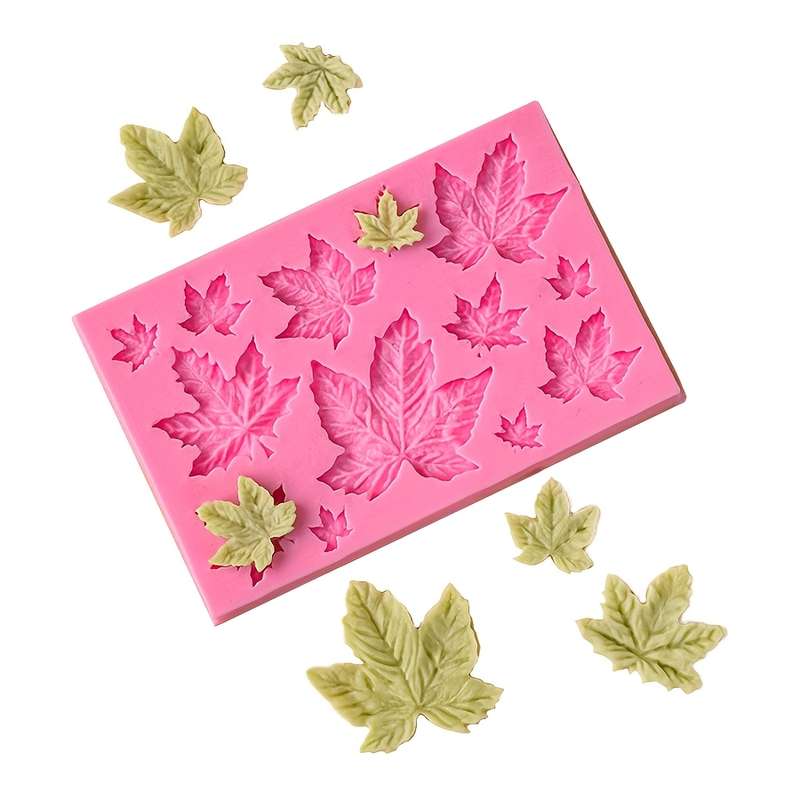 1 Pack Maple Leaf DIY Cake Chocolate Fudge Silicone Mold for Baking Decoration