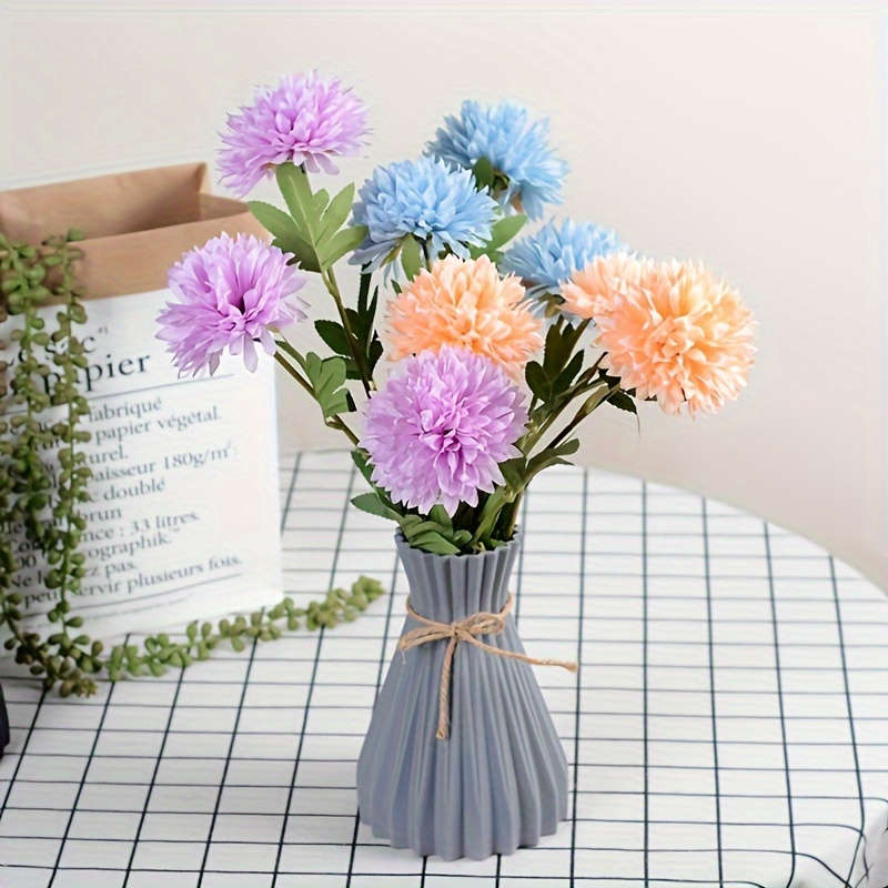 Boho-Chic Striped Plastic Vase