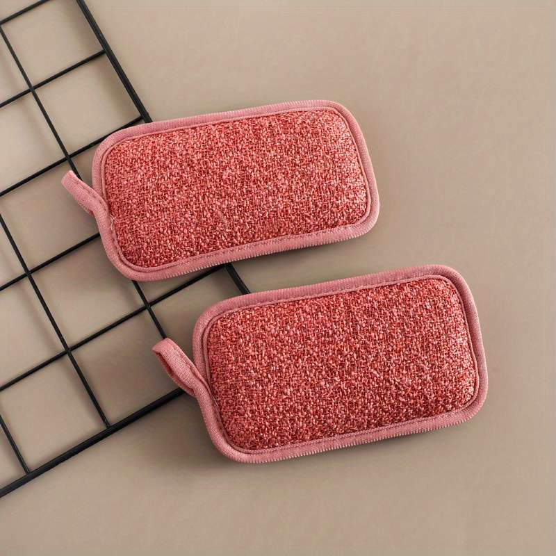 3-Pack Multi-Purpose Non-Scratch Microfiber Scrub Sponges