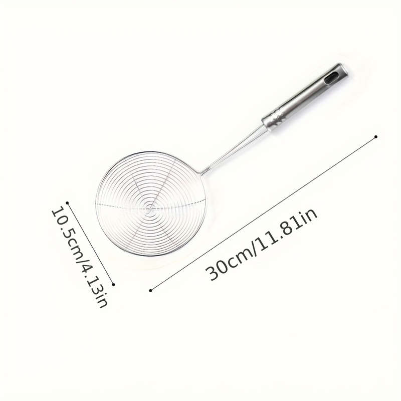 Stainless Steel Strainer Ladle with Handle - 1pc