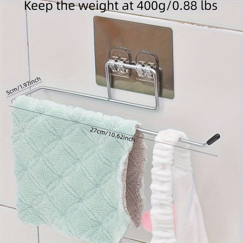 Stainless Steel Hook Rack For Bathroom And Kitchen Towels