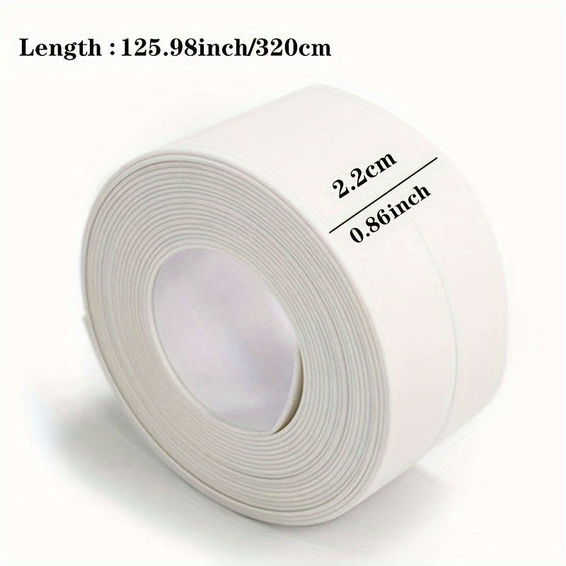1 roll 1 meter waterproof white self