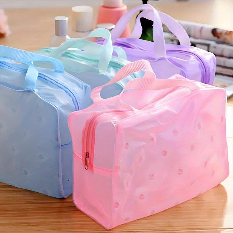 5pcs Waterproof PVC Cosmetic Bag Set