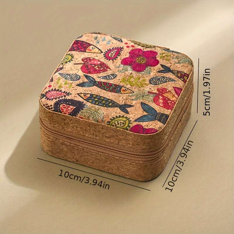 Vintage Floral Mini Jewelry Box