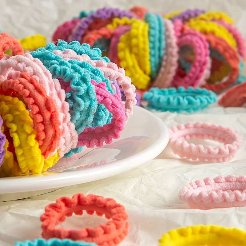 Cute Wave Pattern Hair Ties Set Cute Wave Pattern Hair Ties Set