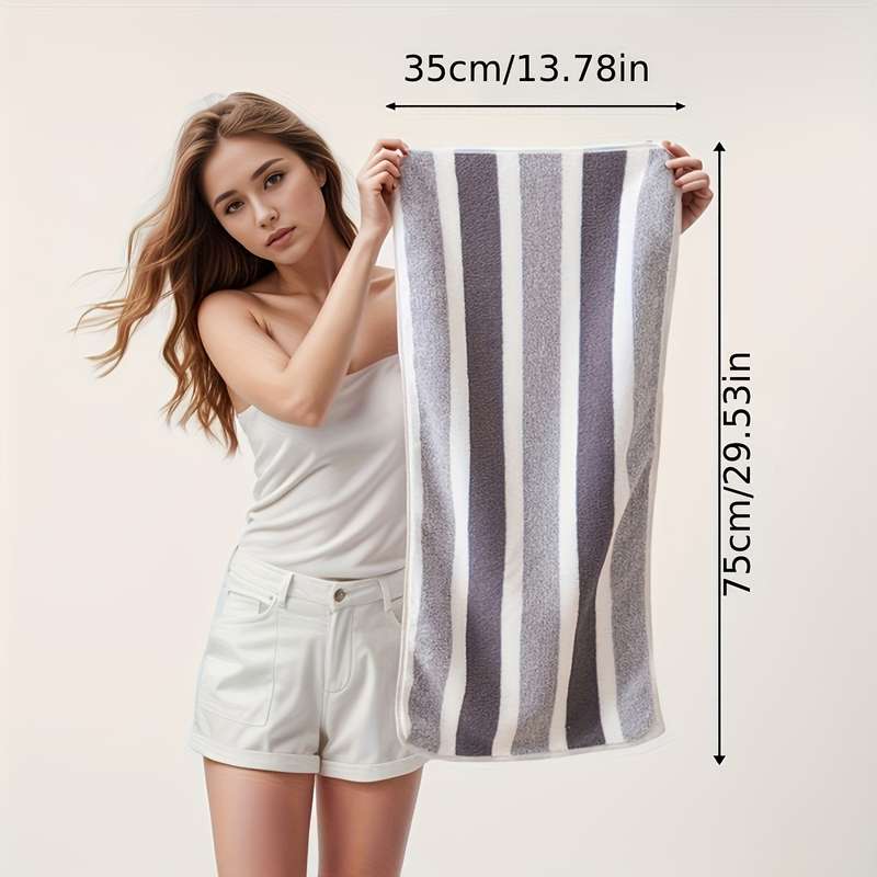 8-Pack Luxury Striped Towel Set