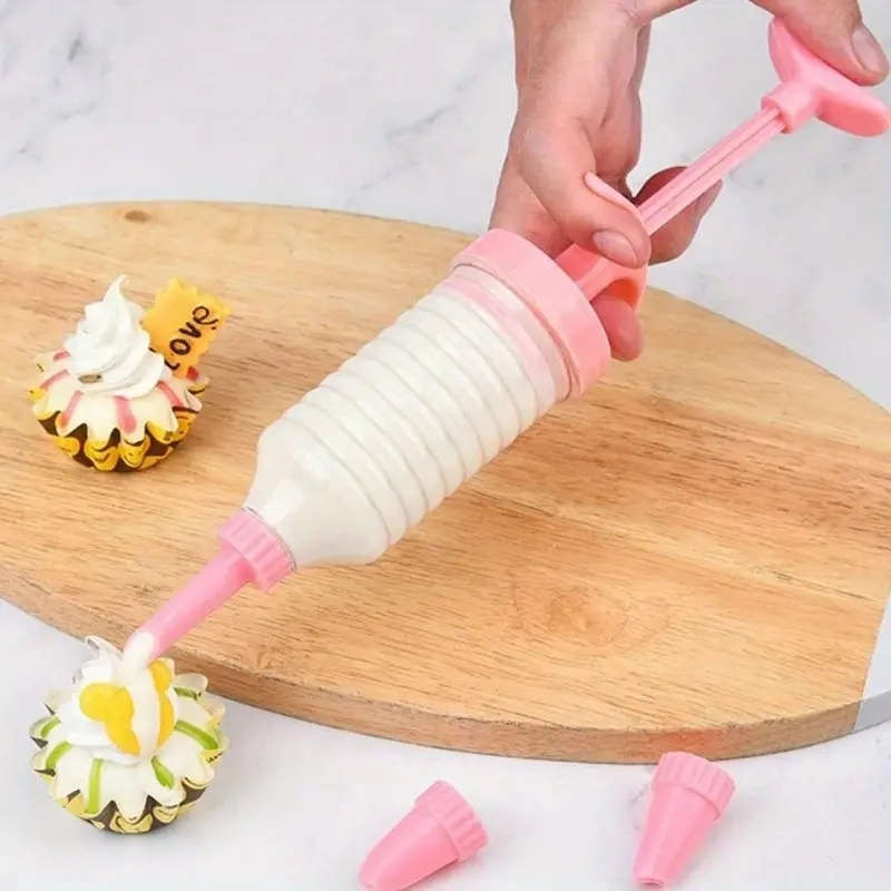 Plastic Dessert Decorating Syringe Set