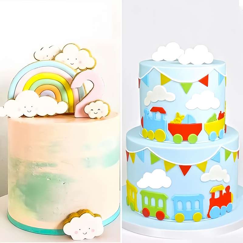 5-Piece Set Plastic Cloud Fondant Cutters