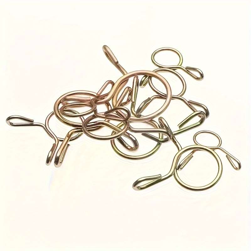 100pcs Galvanized Steel Wire Spring Clamps