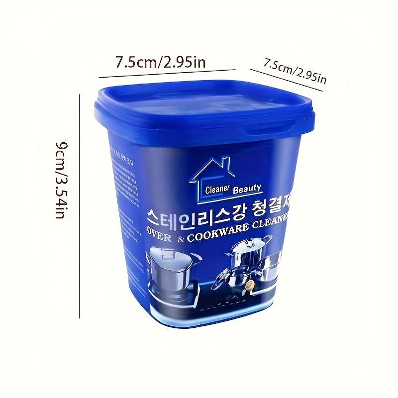 3pcs Stainless Steel Pot Cleaner Paste with Sponge