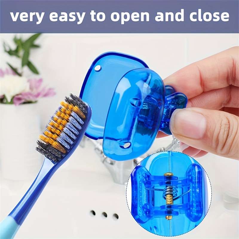 Transparent Toothbrush Travel Case Set