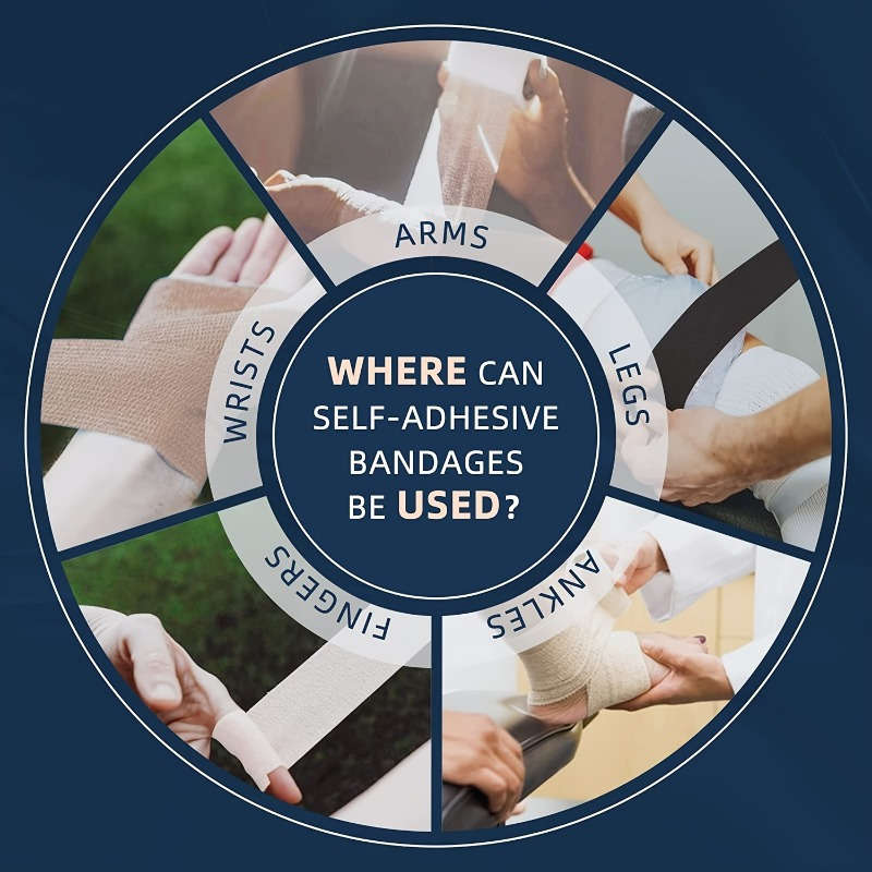 Universal Self-Adhesive Athletic Tape Rolls