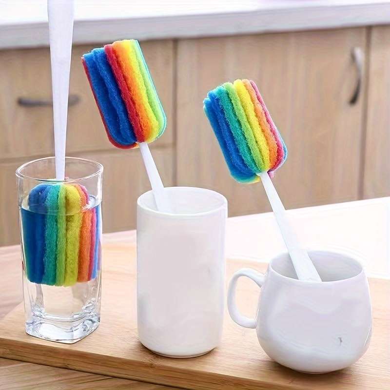 1pc Rainbow Dish Brush