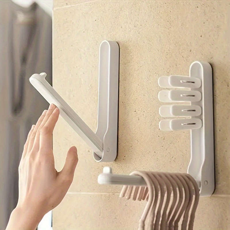 1pc Fashion Style Wall-Mounted Foldable Hanger Organizer