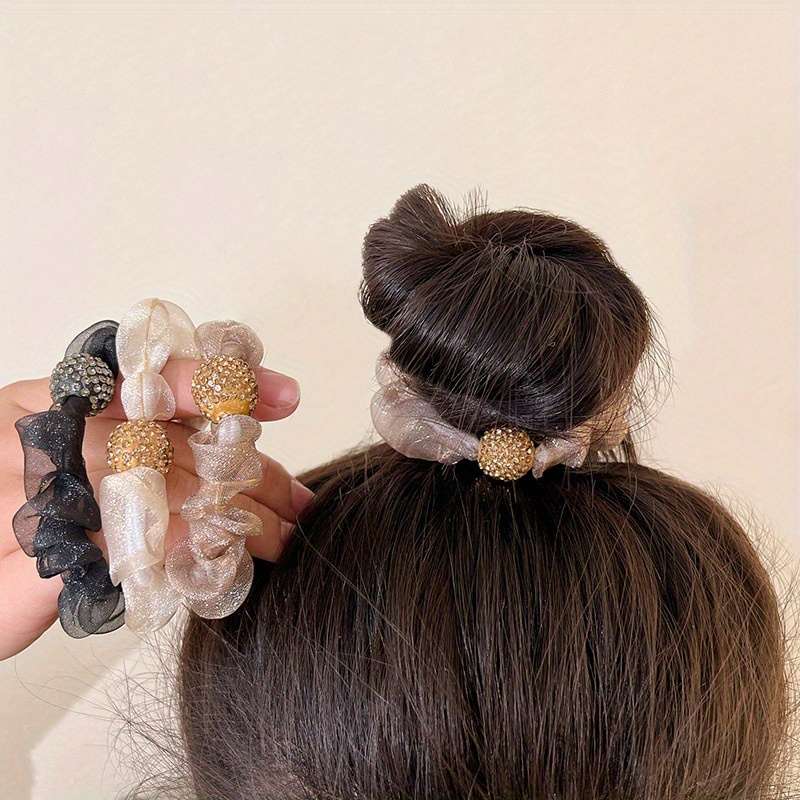 Elegant Rhinestone Mesh Hair