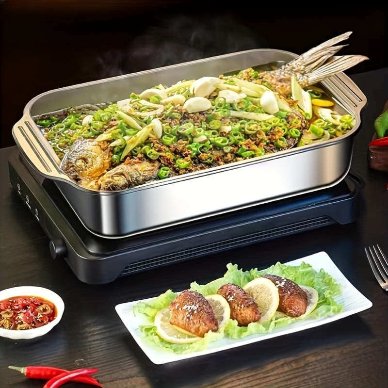 Stainless Steel Baking Tray With Lid