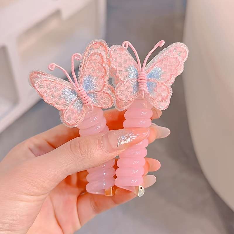 Cute Butterfly Hair Ties for Girls