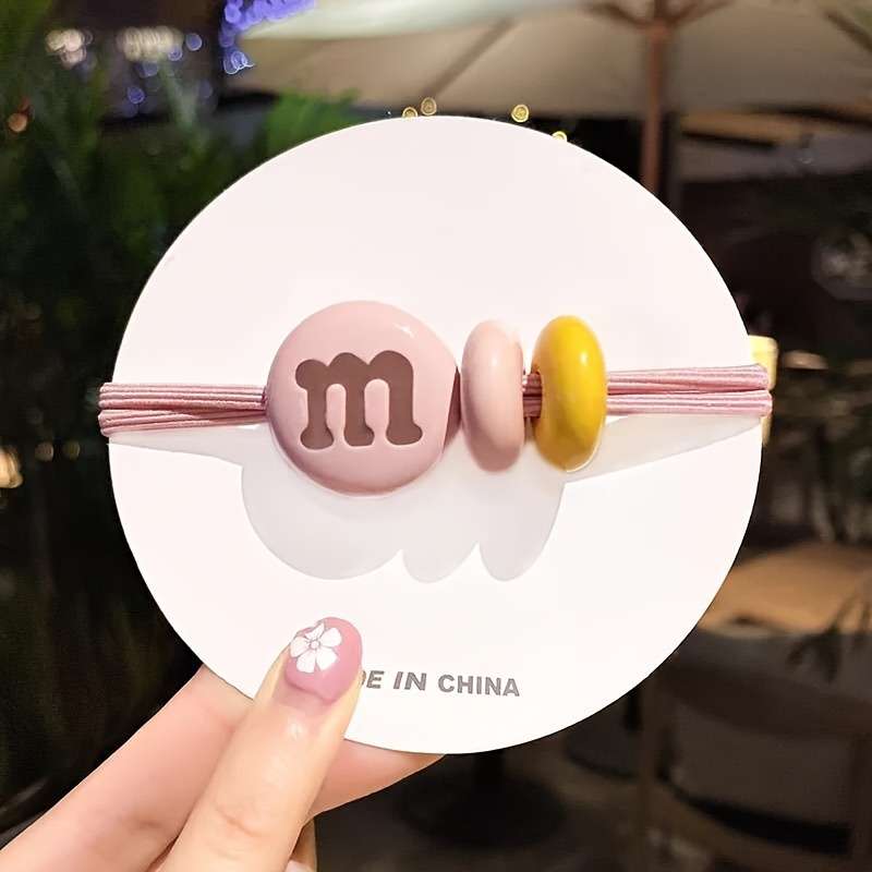 Chic Chocolate Bean Hair Ties Set