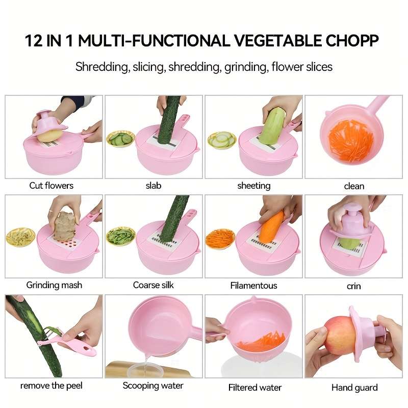 12-in-1 Manual Vegetable Chopper