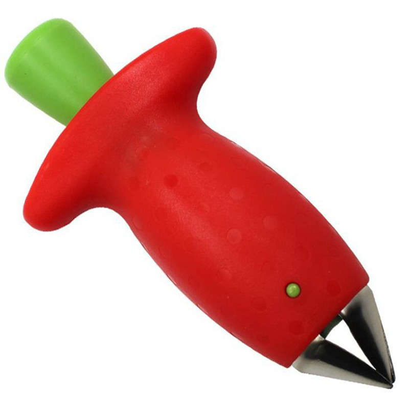 1pcs Stainless Steel Strawberry Hull Remover Set